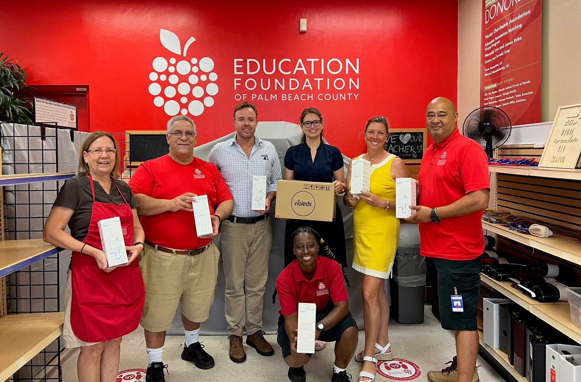 RGF Environmental Group Donates Air Purifiers to School Teachers in Palm Beach County through Education Foundation of Palm Beach County